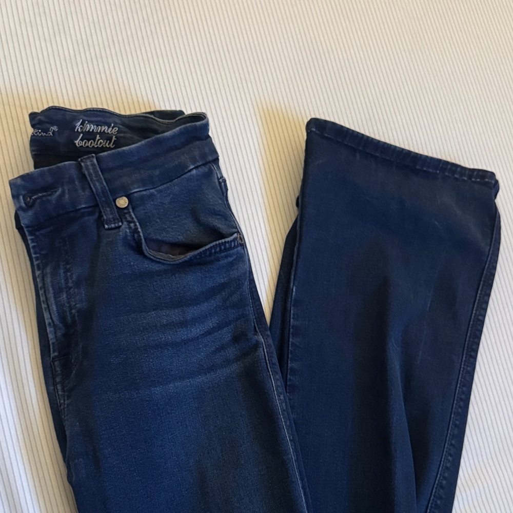 7 For All Mankind Women's Boot Cut Jeans - Dark Blue